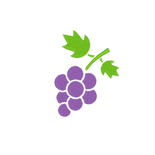 Bunch of Grapes machine embroidery design