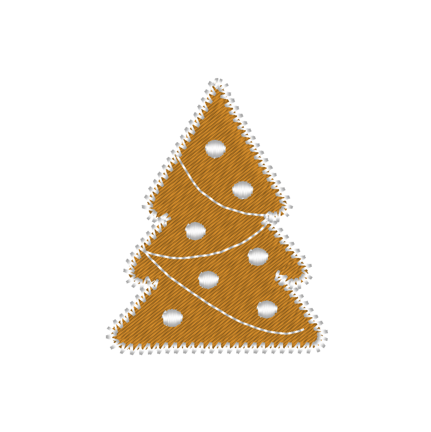 Christmas Tree machine embroidery design