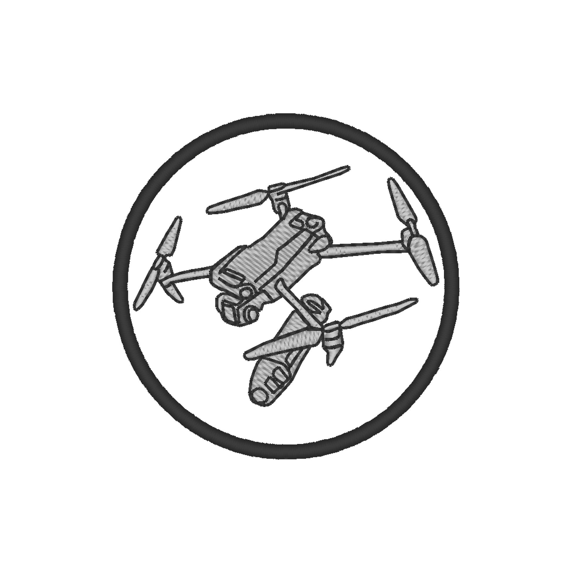 DJI Mavic Patch Machine Embroidery Design 