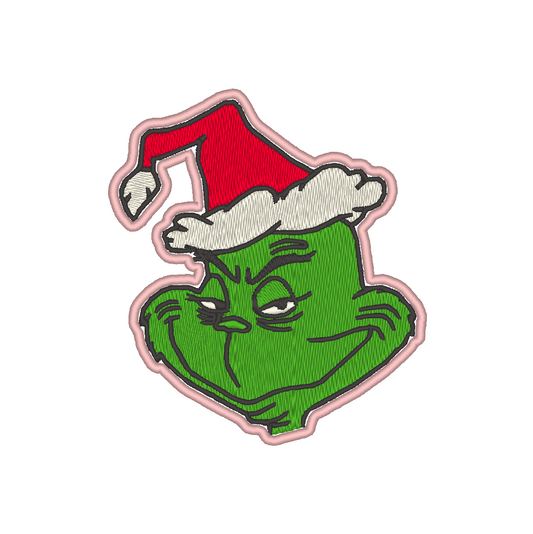 Grinch Face Character Patch