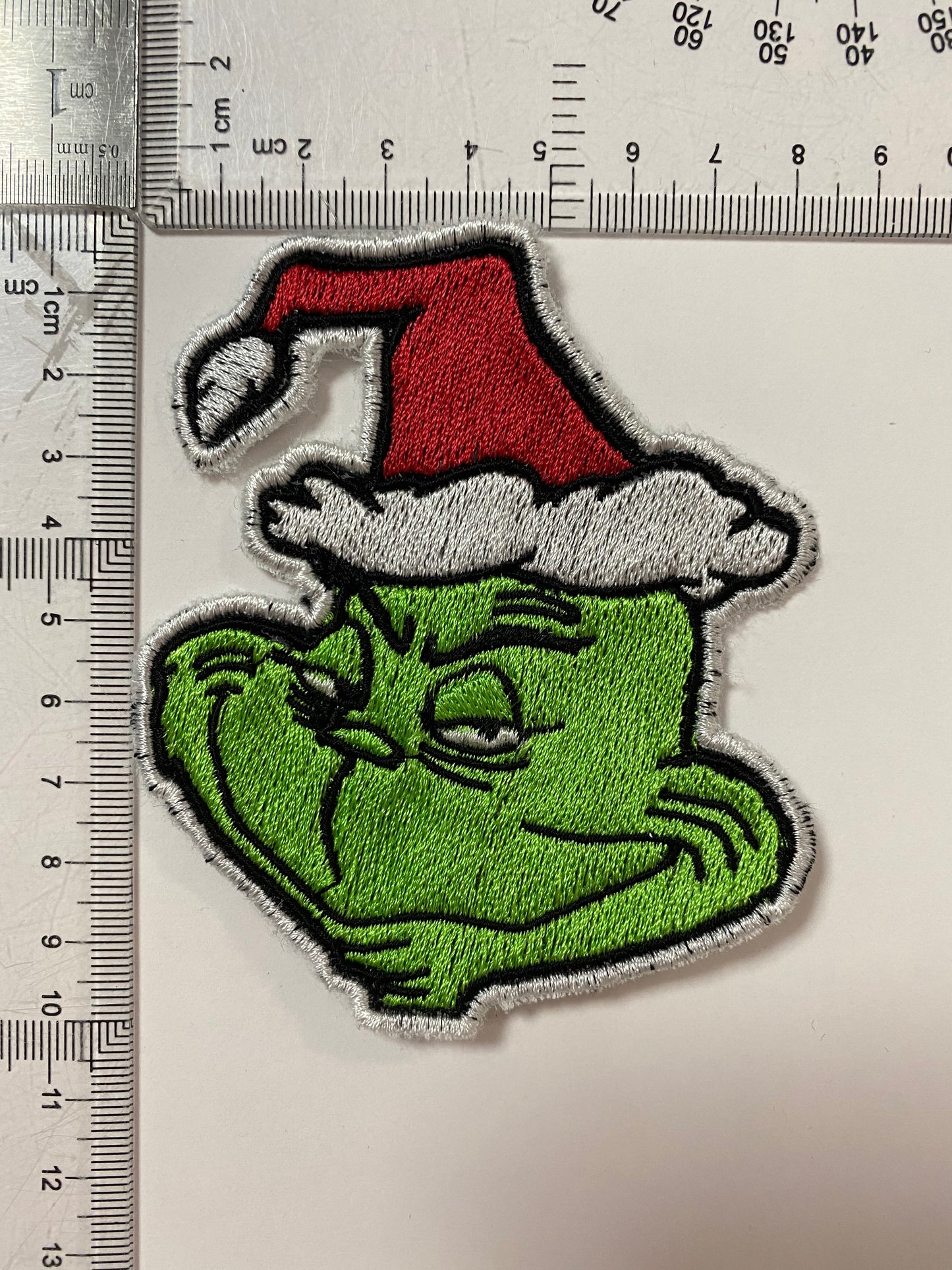 Grinch Face Character Patch