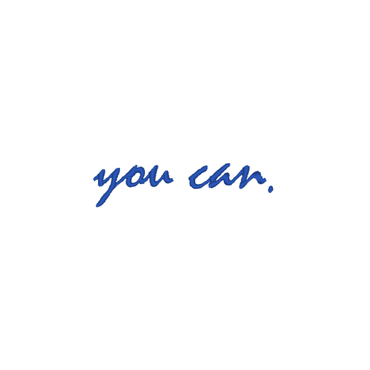 You can