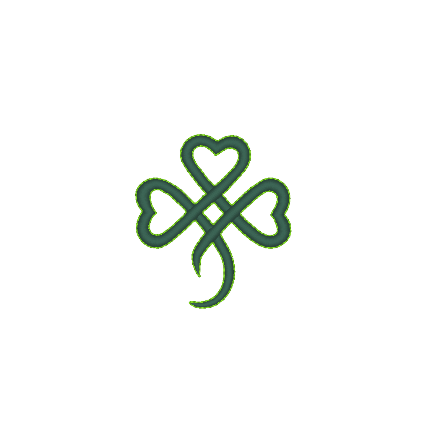 Celtik Clover Logo machine embroidery design