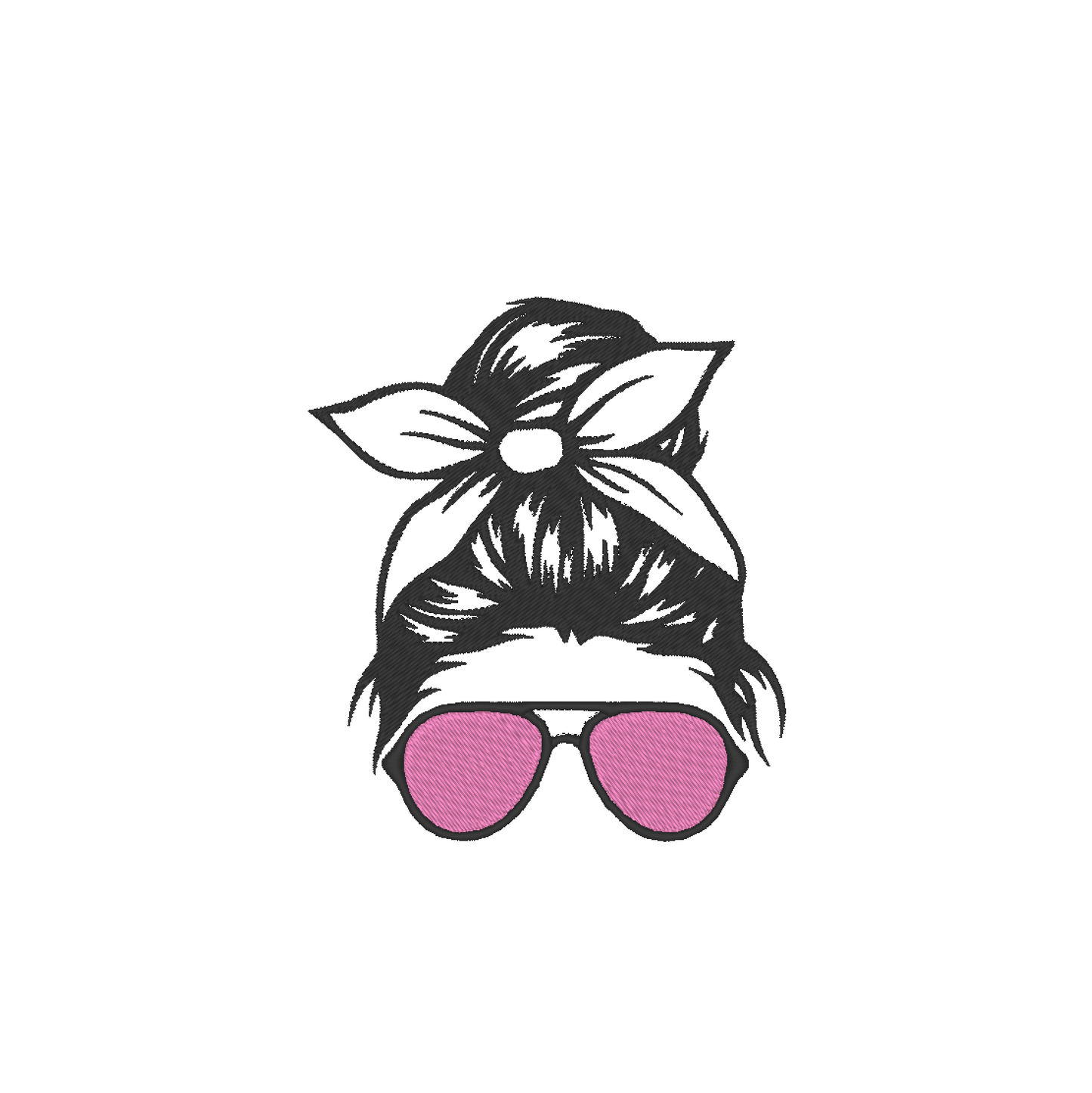 Messy Bun Bow Sunglasses