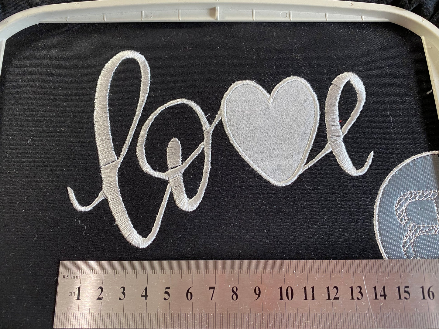 Love with heart applique