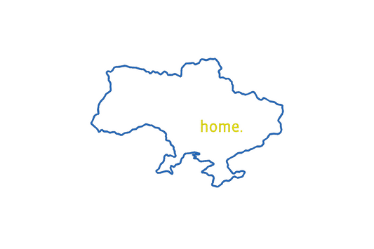 Profilo della mappa dell'Ucraina Home